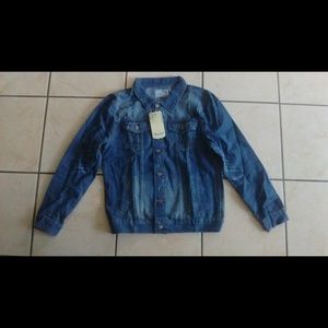 Light Wash Distressed Denim Jacket